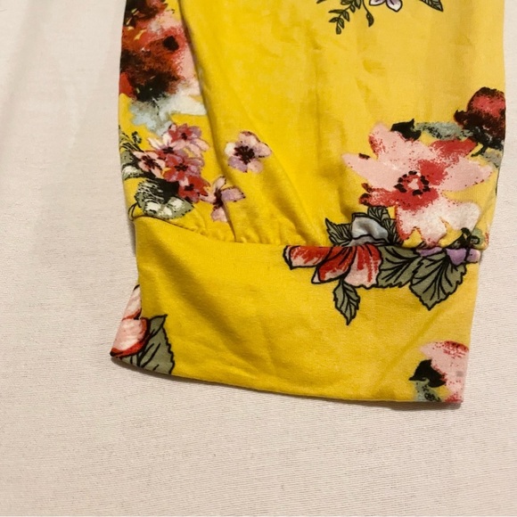 Eye Candy Floral Yellow Joggers Women’s Size 3X - Picture 13 of 15